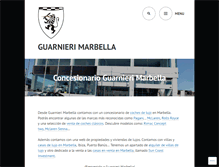 Tablet Screenshot of guarnierimarbella.com
